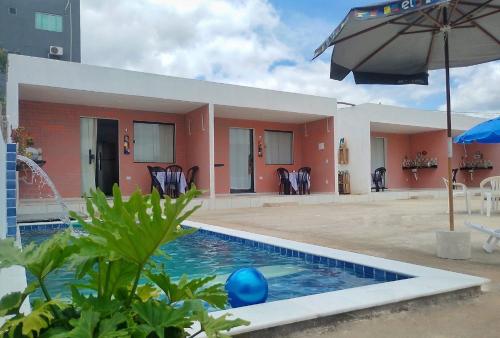 Πισίνα στο ή κοντά στο Vila Negreiros Serra Negra Casa 3