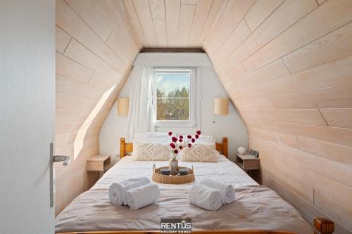 Ένα ή περισσότερα κρεβάτια σε δωμάτιο στο Casa Ibiza - family comfort Dunepark Oostduinkerke