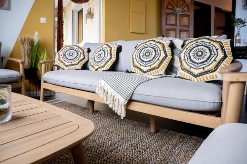 Χώρος καθιστικού στο Le logis du passant