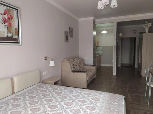 Χώρος καθιστικού στο Weiße Wohnung