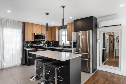 Η κουζίνα ή μικρή κουζίνα στο Le havre de la paix