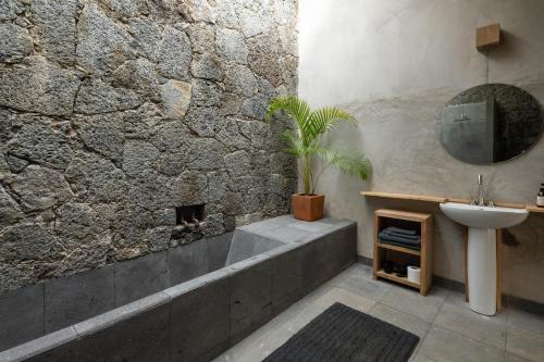 Koupelna v ubytování El Sereno Amatlán, Tepoztlán