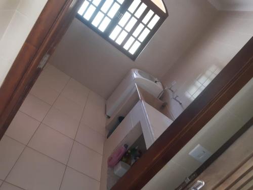 Koupelna v ubytování Chácara dos sonhos