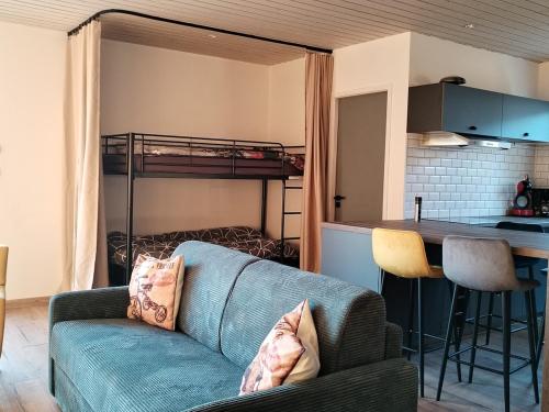 Η κουζίνα ή μικρή κουζίνα στο Graon de bonheur