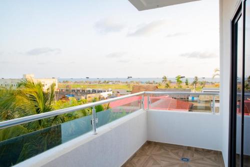 Ban công/sân hiên tại Honorbox