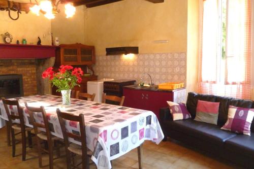 Χώρος καθιστικού στο Gite Le Moulin