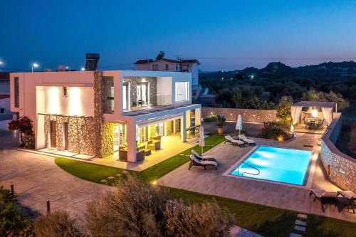 Modern Villa with Pool & Garden Kastalys, Rhodes