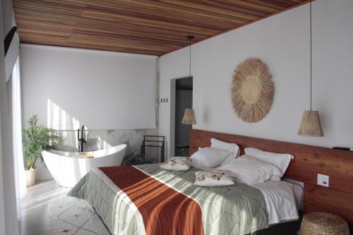 Postel nebo postele na pokoji v ubytování Villa di Ayuruoca