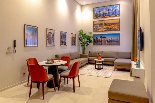 Χώρος καθιστικού στο Residence Eden Marrakech