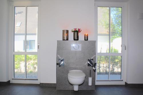 Koupelna v ubytování Logierhaus Friedrich WE 01 - "Beachhouse No 1"