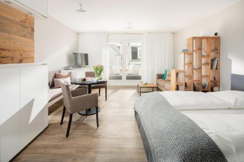 Ένα ή περισσότερα κρεβάτια σε δωμάτιο στο Strandzeit 13