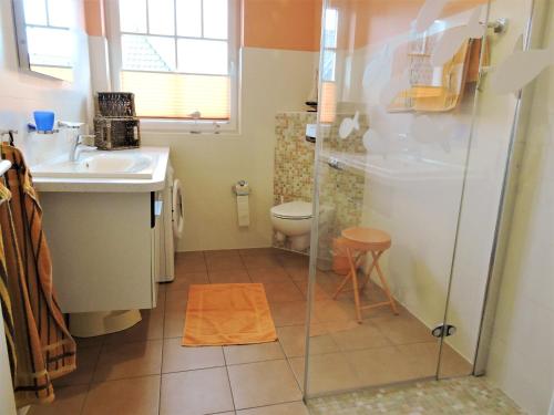 Koupelna v ubytování Neue Reihe 28 - Wohnung Wolke 7