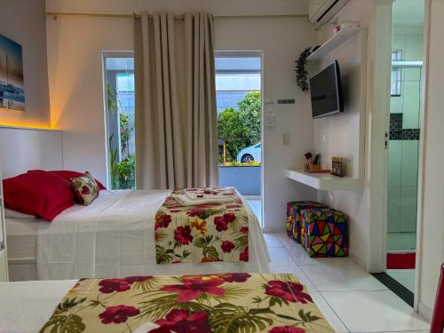 Ένα ή περισσότερα κρεβάτια σε δωμάτιο στο Mar Y Suites