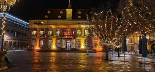 Bygningen som villaen ligger i