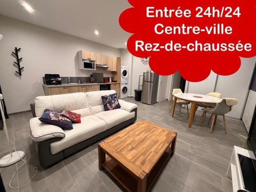 "En Roue Libre" 45m2 au calme centre-ville rez-de-chaussée