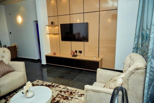 Μια τηλεόραση ή/και κέντρο ψυχαγωγίας στο The Nook Apartments