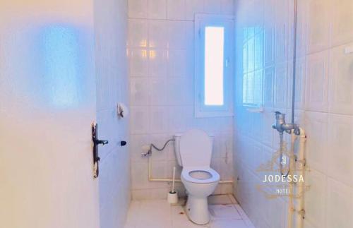 Koupelna v ubytování Hôtel Jodesa