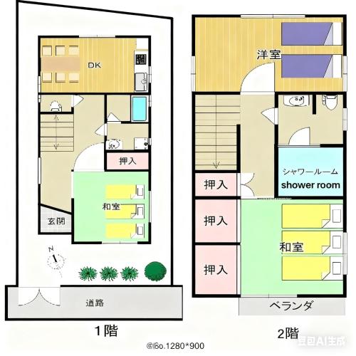 a floor plan of a building at Asakusa Ginza direct access to the airport in Tokyo