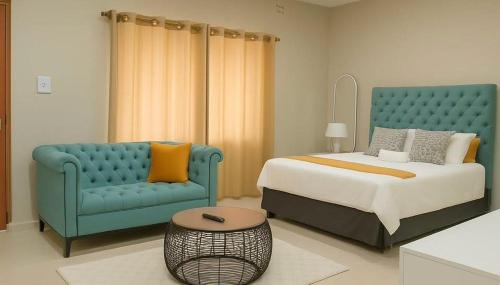 Ένα ή περισσότερα κρεβάτια σε δωμάτιο στο Bear Haven Lodge