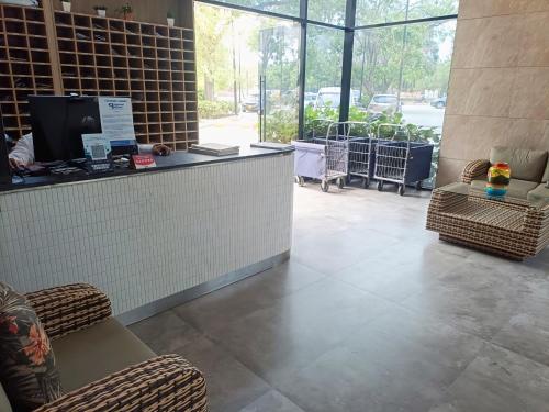 Posezení v ubytování Excelente vista!, piso 12 cerca a playa