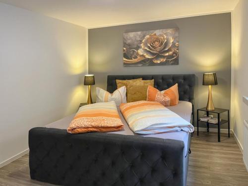 Postel nebo postele na pokoji v ubytování Mompels