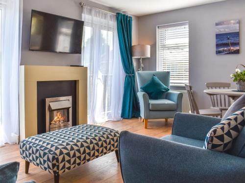 Χώρος καθιστικού στο Sea Breeze