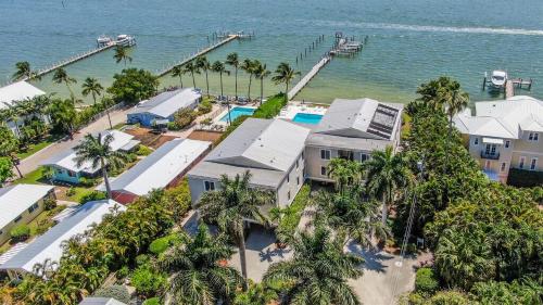 an aerial view of a house next to the ocean at Captiva Hide A Way 2B in Captiva