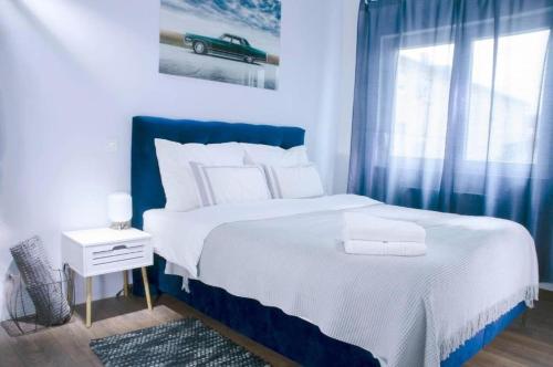 Postel nebo postele na pokoji v ubytování Apartments with parking space Zagreb - 24973