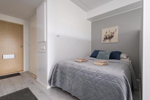 Postel nebo postele na pokoji v ubytování Pramea Apartments Asematalo