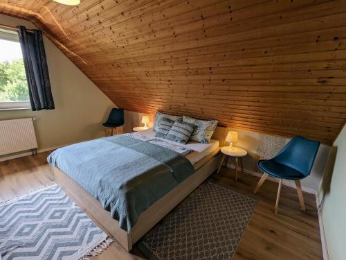 Ένα ή περισσότερα κρεβάτια σε δωμάτιο στο Relaxation on Usedom s Shores