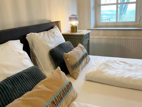 Ένα ή περισσότερα κρεβάτια σε δωμάτιο στο Holiday home in Voerendaal with terrace