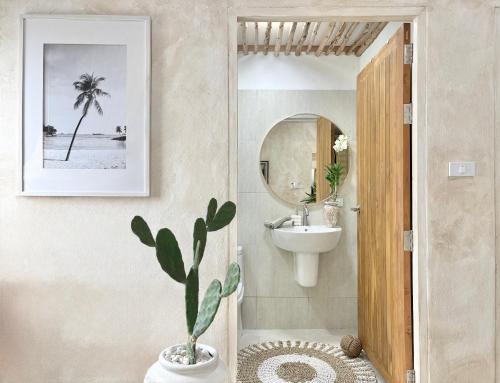 Un baño de Bali-Style Private Pool Villa,3 Min Walk to Beach