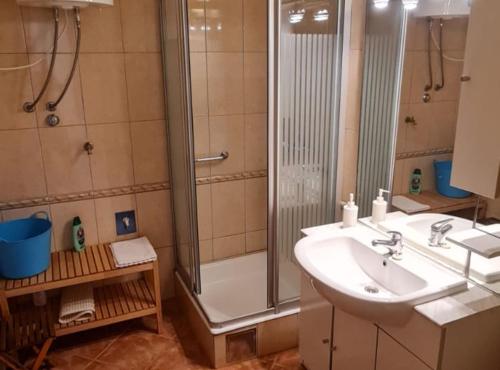 Koupelna v ubytování Apartments Stiniva Hvar