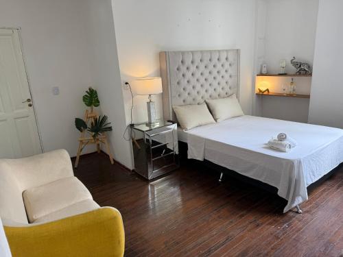 Ένα ή περισσότερα κρεβάτια σε δωμάτιο στο Habitación en casa de lujo