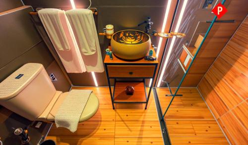 Ένα μπάνιο στο Pyramids Guest House View Hotel