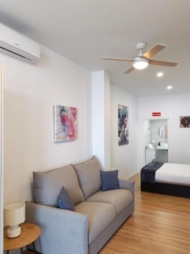 Кровать или кровати в номере Apartamento Ballena