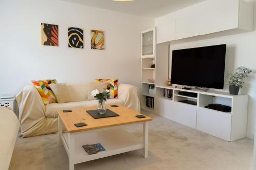 TV a/nebo společenská místnost v ubytování The Nest Retreat Exeter