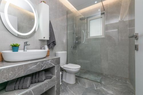 Ένα μπάνιο στο Villa Orizzonte - Ground Floor Apartment