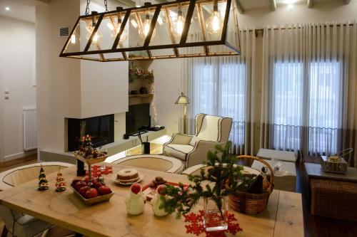 Χώρος καθιστικού στο Gatzea Villas