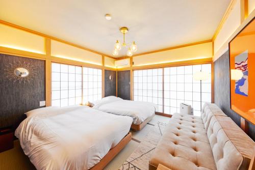 Postel nebo postele na pokoji v ubytování Maigre Panorama