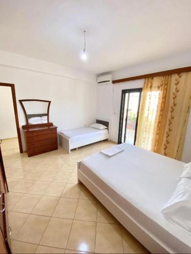 เตียงในห้องที่ Vila Morena
