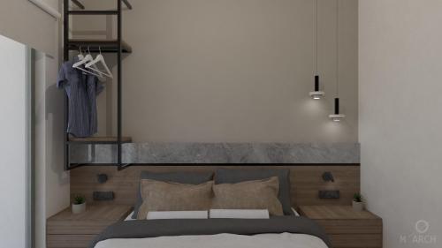 Ένα ή περισσότερα κρεβάτια σε δωμάτιο στο Carob Luxury Villas