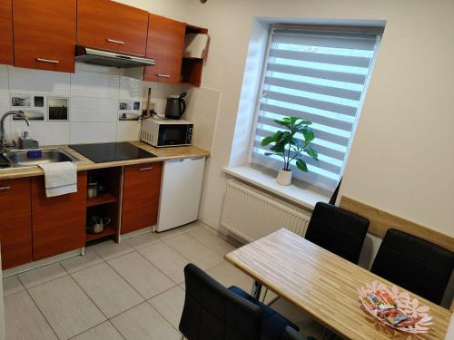 Η κουζίνα ή μικρή κουζίνα στο Noclegi u Moniki