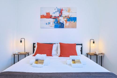 Ένα ή περισσότερα κρεβάτια σε δωμάτιο στο Lumia Apartment