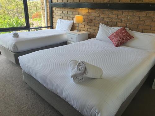 Postel nebo postele na pokoji v ubytování Bellbrae Motel