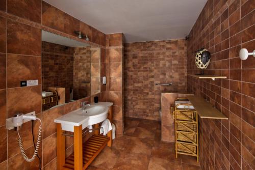 Koupelna v ubytování Domaine des Chais