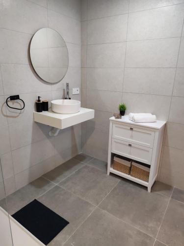 Ένα μπάνιο στο Seahorse Apartment