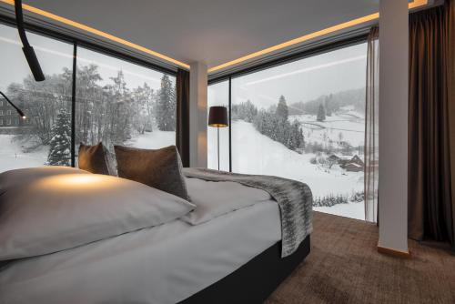 Voodi või voodid majutusasutuse Grand Hotel Hradec toas