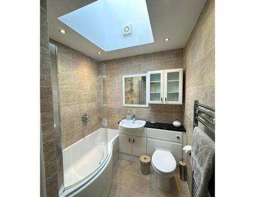 Et badeværelse på Terrace by the Tide