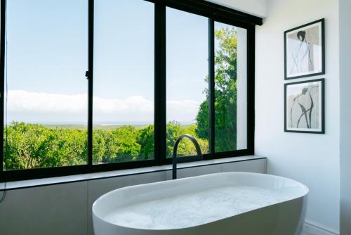 Koupelna v ubytování Horizon House